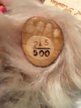 Authentic Robert Raikes Signed Wooden Bear Lollipop Wood Limited 215/500 Rare 2
