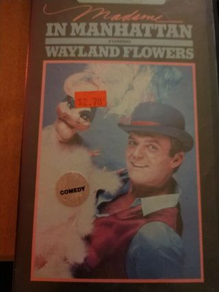 Madame In Manhattan Vhs Wayland Flowers Puppet Comedy Very Rare 1984