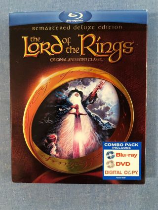 The Lord Of The Rings: Animated Classic Blu - Ray 1978 Rare Oop Slipcover
