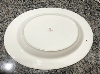 Nora Fleming Retired Swiss Dot EXTRA LARGE Oval Bowl 18.  5”x14.  5” RARE 4
