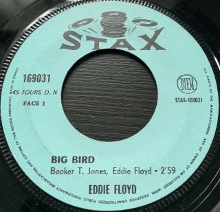 Eddie Floyd Big Bird 7” 45 Stax Records 169031 Rare Northern Soul Funk Vinyl Ex