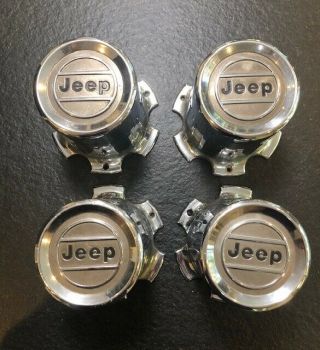 Oem Rare Set Four Jeep Grand Wagoneer/cherokee Wheel Center Hub Cap 5361652