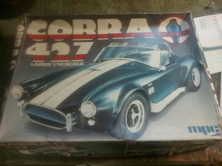 Rare 1981 Mpc 1 - 3082 Cobra 427 - Vintage Large Scale 1:16 Kit