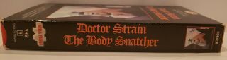 1990 Doctor Strain The Body Snatcher VHS Movie Cult,  Horror,  Gore,  Alchemy,  RARE 3