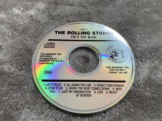 Rare THE ROLLING STONES OUT ON BAIL 1978 U.  S.  TOUR 2 CD TSP - CD - 064 - 2 TMOQ 1990 8