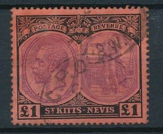 [38592] St Kitts Nevis 1920 Good Rare Stamp Very Fine Signed V:$400