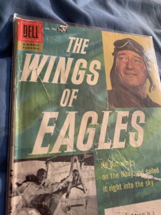 Duke Wayne The Wings Of Eagles 57/1 Comic Silv Age Rare Find