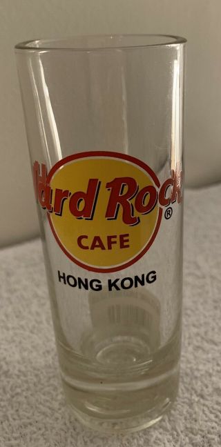 Hard Rock Cafe Hong Kong Shot Glass Rare Gc
