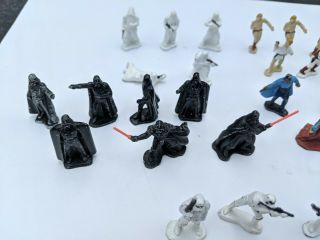 33 Rare Vintage Star Wars action figures die cast metal miniature LFL 1982 5
