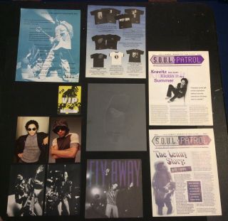 Rare Lenny Kravitz Spirit Of Universal Love Fan Club Promo Kit 45 Vinyl Stencil