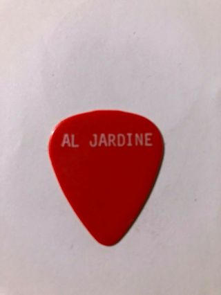 Vintage Beach Boys Al Jardine Guitar Pick Rare In Red