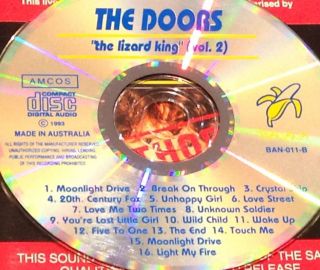 The Doors Lizard King (vol.  2) Aus Live Cd Rare Jim Morrison Light My Fire