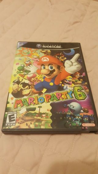 Rare Mario Party 6 Nintendo Gamecube Game W/ Case 100 Authentic