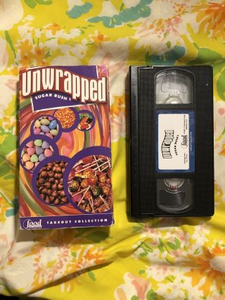 Rare Food Network Unwrapped Sugar Rush I Marc Summers 90’s Tape &