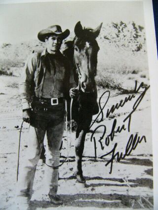 Robert Fuller Laramie Photo Not Available In Stores / Tv Station Novelty Rare