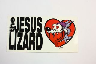 The Jesus Lizard Rare Wolf Sticker Vintage Band Memorabilia Noise Alt Rock