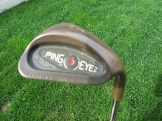 Rare Ping Eye 2 Copper Becu Sand Wedge Sw Square Grooves Red Dot