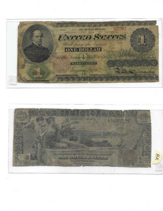 $1 " 1862 " (united States Note) $1 " 1862 " Rare $1 1862 (samuel Chase) Rare 1862