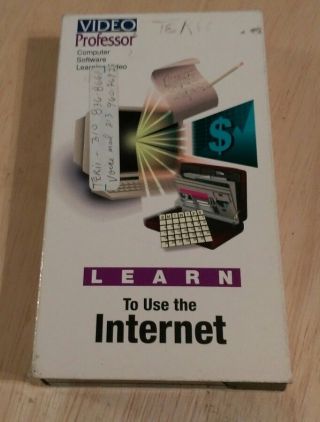 Video Professor Computer Software Learning Learn To Use The Internet Vhs Rare