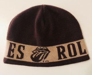 Rare Rolling Stones Reversible Winter Hat Beanie From Voodoo Lounge Tour 1994
