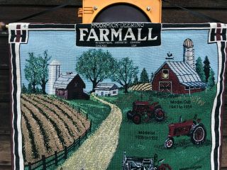 McCormick Deering Farmall International Harvester Tractor Cloth Banner RARE 2