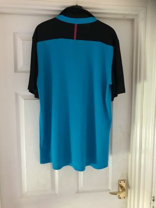 Rare Aston Villa FC Player Staff Issue Polo Shirt Top UNIBET By LUKE Large 6