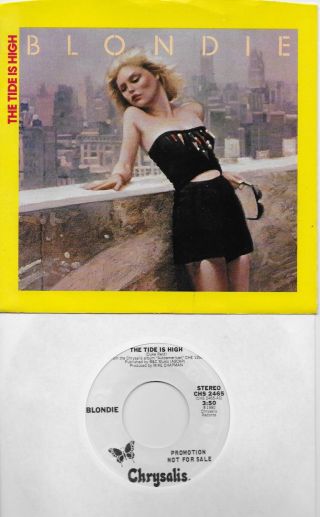 Blondie The Tide Is High Rare Promo 45 With Picsleeve