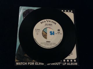 Elvis Presley 45 Promo 47 - 8941 Spinout/all That I Am Very Nm Rare