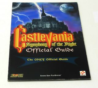 Ps1 Castlevania Symphony Of The Night Strategy Guide Vg Cond.  Playstation 1 Rare