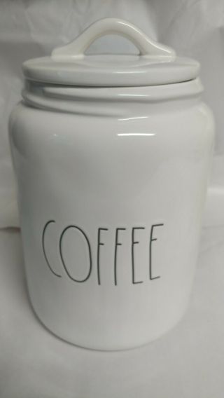 Rae Dunn By Magenta L/l " Coffee " Chubby Large Canister Vhtf Rare