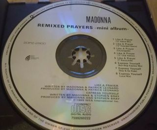 Madonna Rare Like A Prayer ' Remixed Prayers ' Mini Album Australian/Japan Import 4
