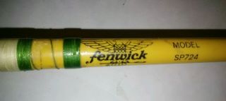 Vintage Fenwick Model Sp724 Rare Collectible Fishing Spinning Rod 1pc Very Cool