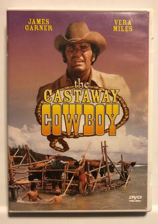 The Castaway Cowboy Dvd 1974 James Garner Anchor Bay Rare Oop W/ Insert Disney