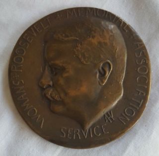 Rare 1920 Bronze Art Medal Woman 