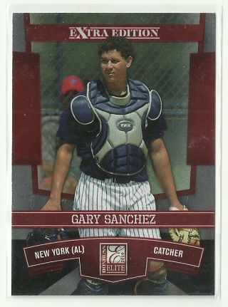 2010 Donruss Elite Gary Sanchez York Yankees Rookie Card 34 Rc Sp Rare