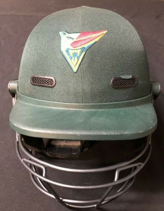 Rare Masuri Tasmanian Tigers Match Worn Cricket Helmet - Player Issued