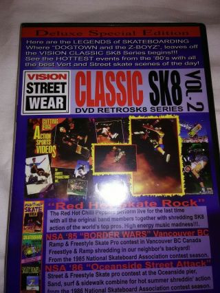 Vision Street Wear Classic Sk8 Vol.  2 Dvd Rare Hosoi Gator Hawk Blender Caballero