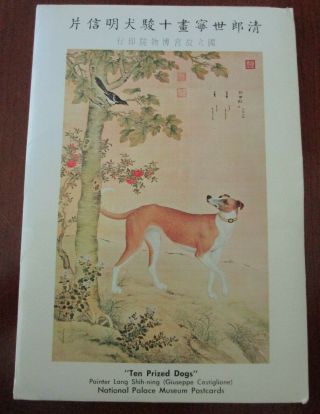 Taiwan China Stamps Ten Prized Dogs 1971 - 72 Maxi Cards First Day Rare Postcards