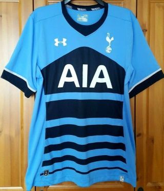 Rare Tottenham Hotspur,  Spurs 2015/16 Authentic Away 2nd Shirt,  Xl,  Under Armour