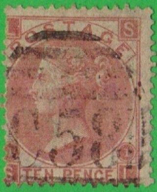 Gb Abroad In Havana C58 10d.  Red - Brown.  Rare Stamp