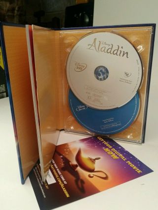 ALADDIN Diamond Edition Blu - ray/Dvd/Dig STORYBOOK Perfect Target Exclusive RARE 2