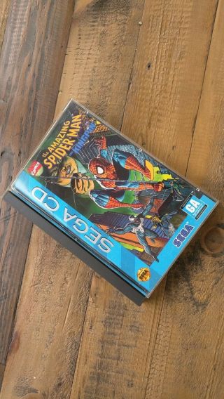 Spiderman Vs Kingpin - Rare Spider Man Sega Cd Game - Cib Complete Genesis