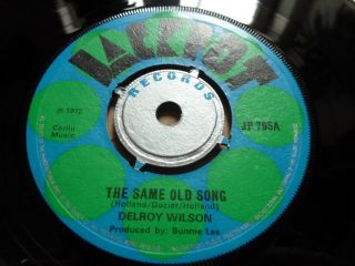 Delroy Wilson - The Same Old Song Rare 1972 Jackpot Skinhead Reggae 45 Ex