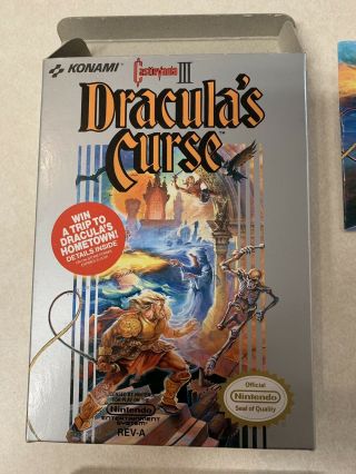 Castlevania III Dracula’s Curse Nintendo NES / CIB Complete / Rare Insert 4
