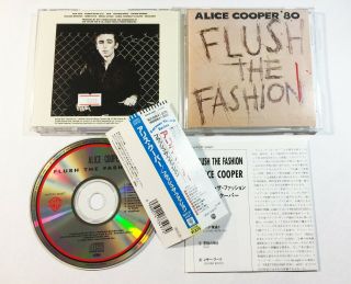 Alice Cooper / Flush The Fashion Cd Japan Warner - Pioneer Wpcp - 3497 W/obi Rare
