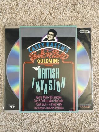 Casey Kasem’s Rock ‘n Roll Goldmine British Invasion Laserdisc - Rare Music Ld