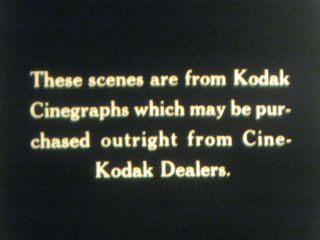 Rare 1920s 16mm Film Kodak Cinegraph Promotional Silent Tinted Movie