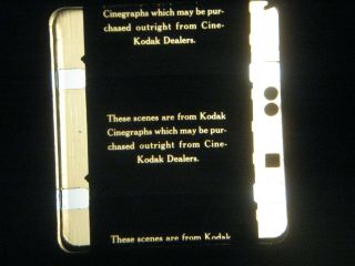 RARE 1920s 16mm FILM KODAK CINEGRAPH PROMOTIONAL silent Tinted MOVIE 2