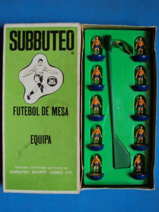 vintage FC SUBBUTEO team 60 HYBRID lw BARCELONA made in portugal BOX rare 1970s 2