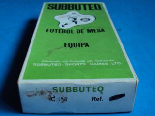 vintage FC SUBBUTEO team 60 HYBRID lw BARCELONA made in portugal BOX rare 1970s 6